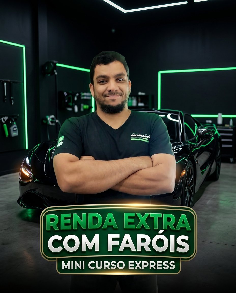 Mineiro, instrutor do curso Renda Extra com Faróis